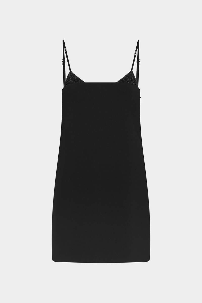 ICON LEATHER TRIM DRESS - 1