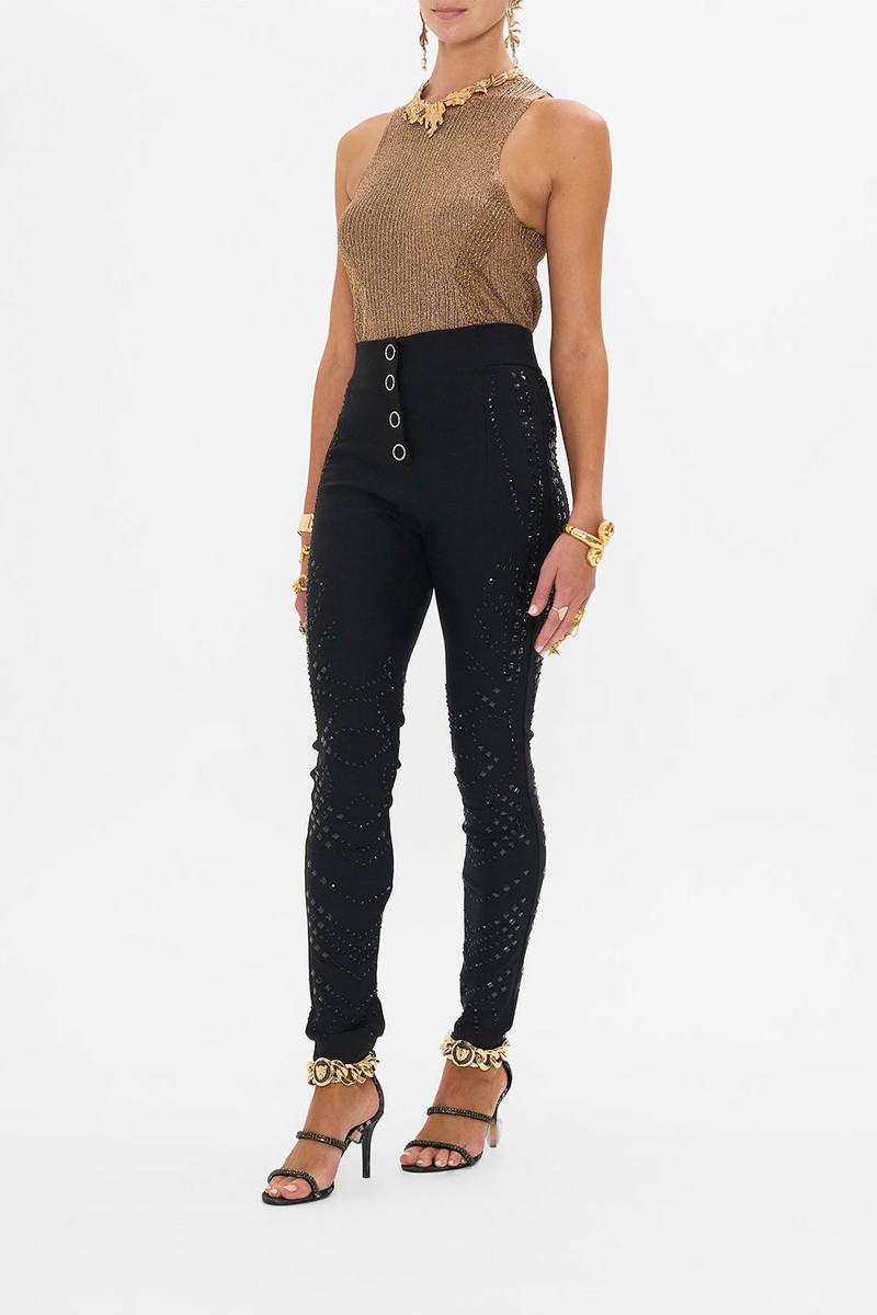 SNAP PONTE PANT WITH HOTFIX 4