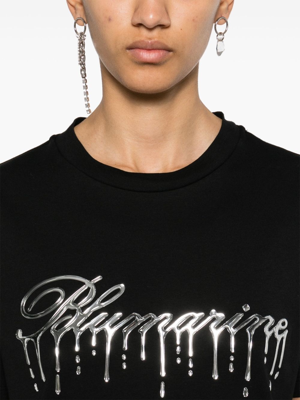 raised-logo T-shirt - 5