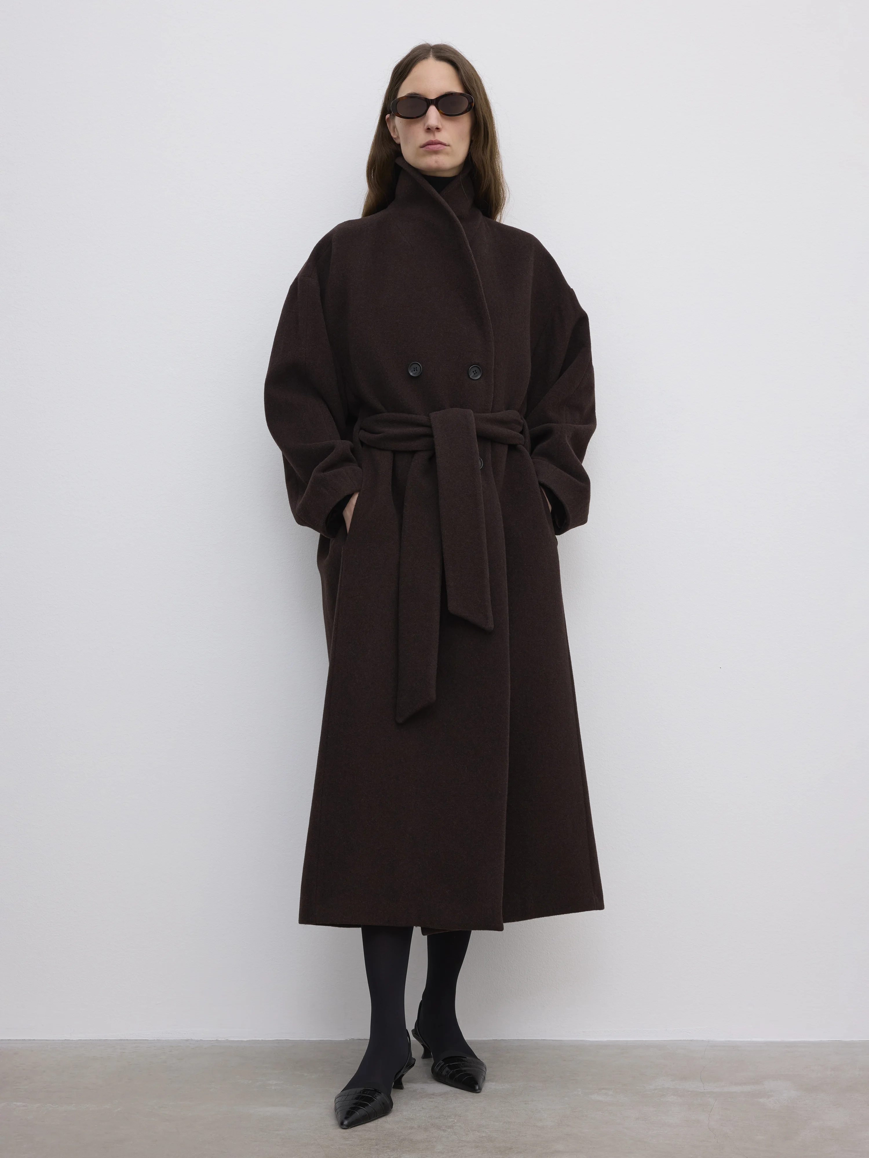 Relaxed Wool Coat - 1