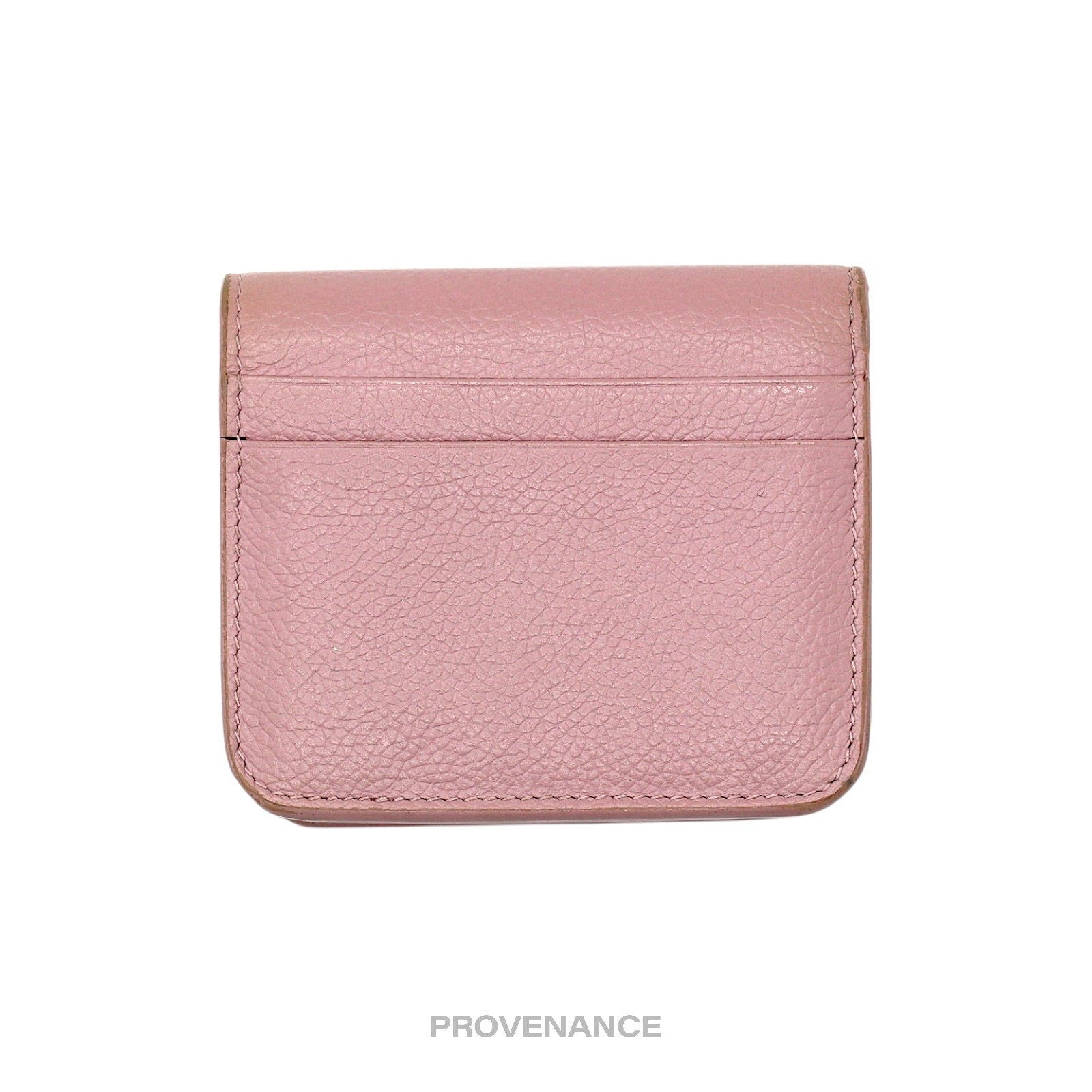 Balenciaga Logo Snap Wallet - Powder Pink Leather - 2