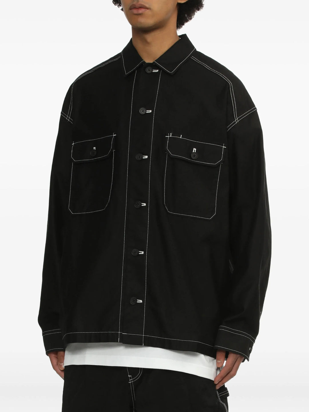 Cotton Back Satin Garment Dyed Blouson - 3