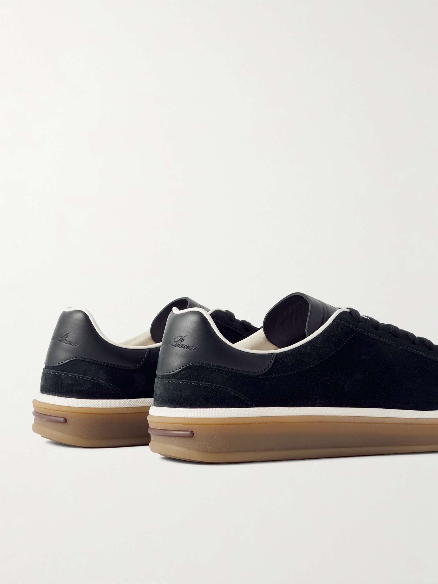 Tennis Walk Leather-Trimmed Suede Sneakers - 5