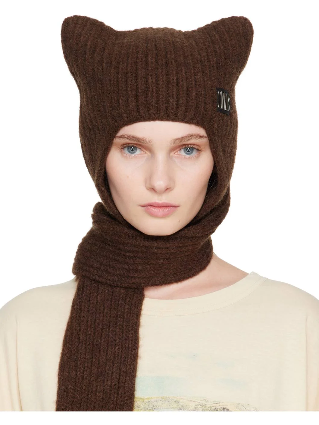 SSENSE Exclusive Brown Precious Bonnet Beanie - 1