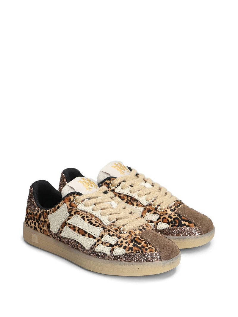 AMIRI animal-print lace-up sneakers outlook