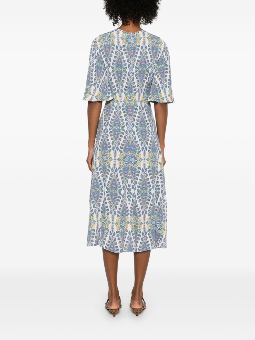 printed midi dress - 4