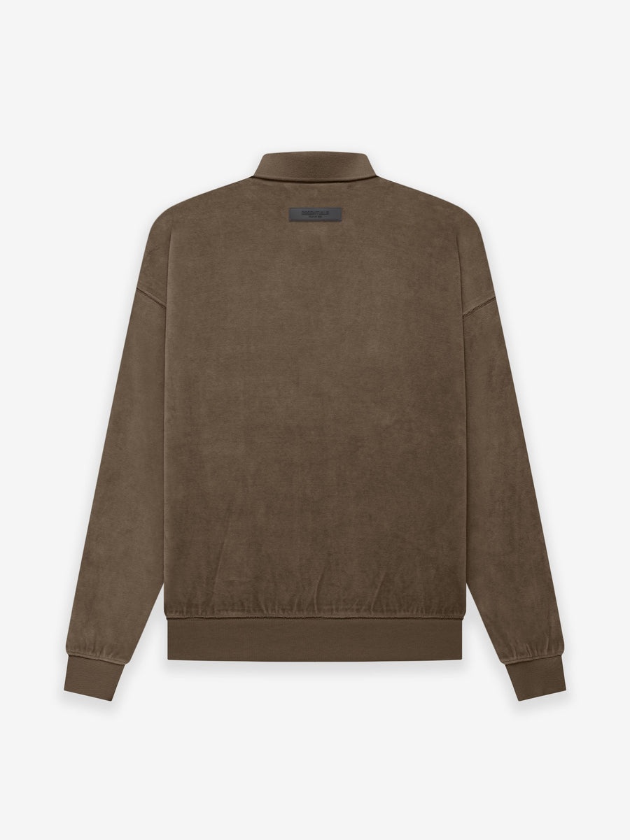 Womens Velour LS Polo - 2