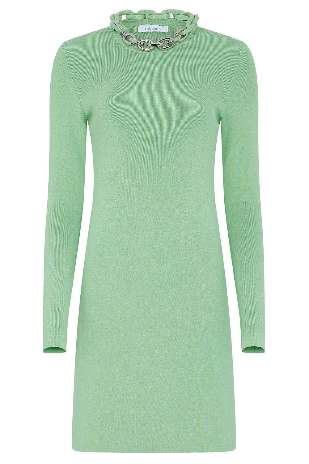 Long Sleeve Short Knit Dress - 1