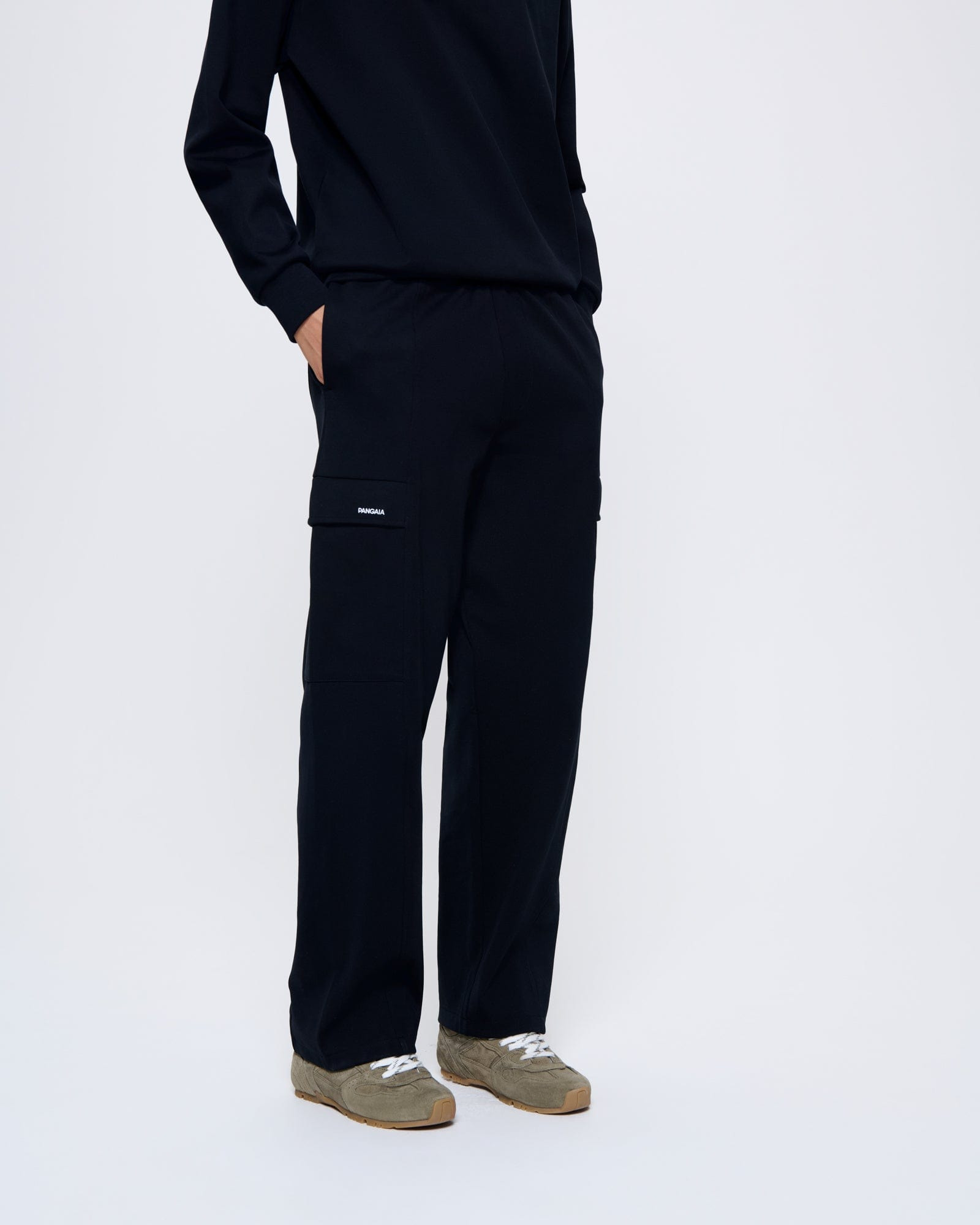 Womens DNA Double Jersey Cargo Trousers - Black - 3