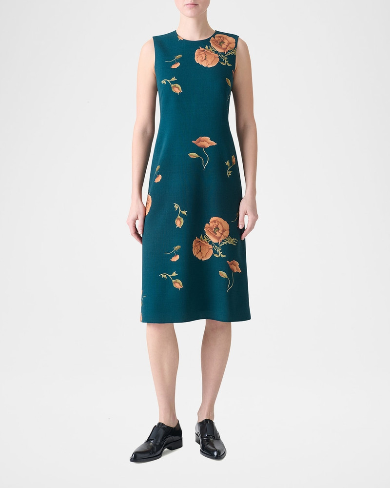 AKRIS Anemone Double Face Cashmere-Blend Dress outlook