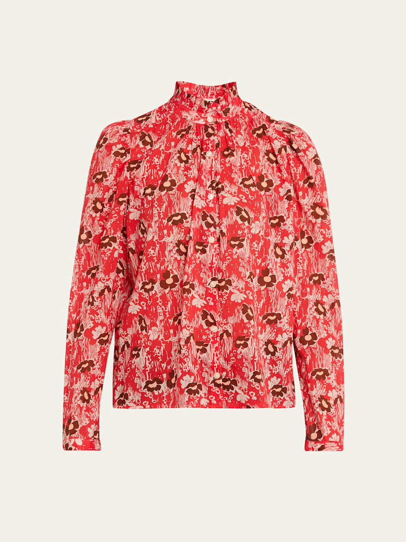 Artemis Printed Long-Sleeve Blouse 1