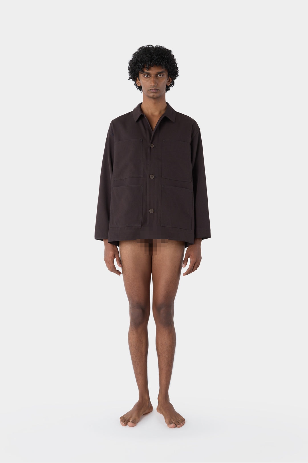 FOUR POCKETS OVERSHIRT / brown - 3