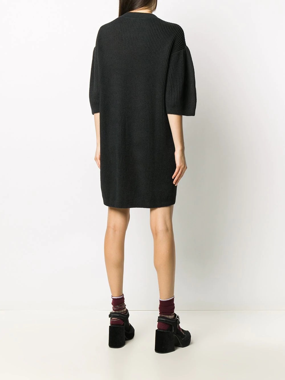 ribbed knit dress - 4