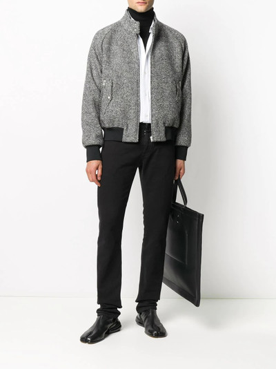 Maison Margiela herringbone-check bomber jacket outlook