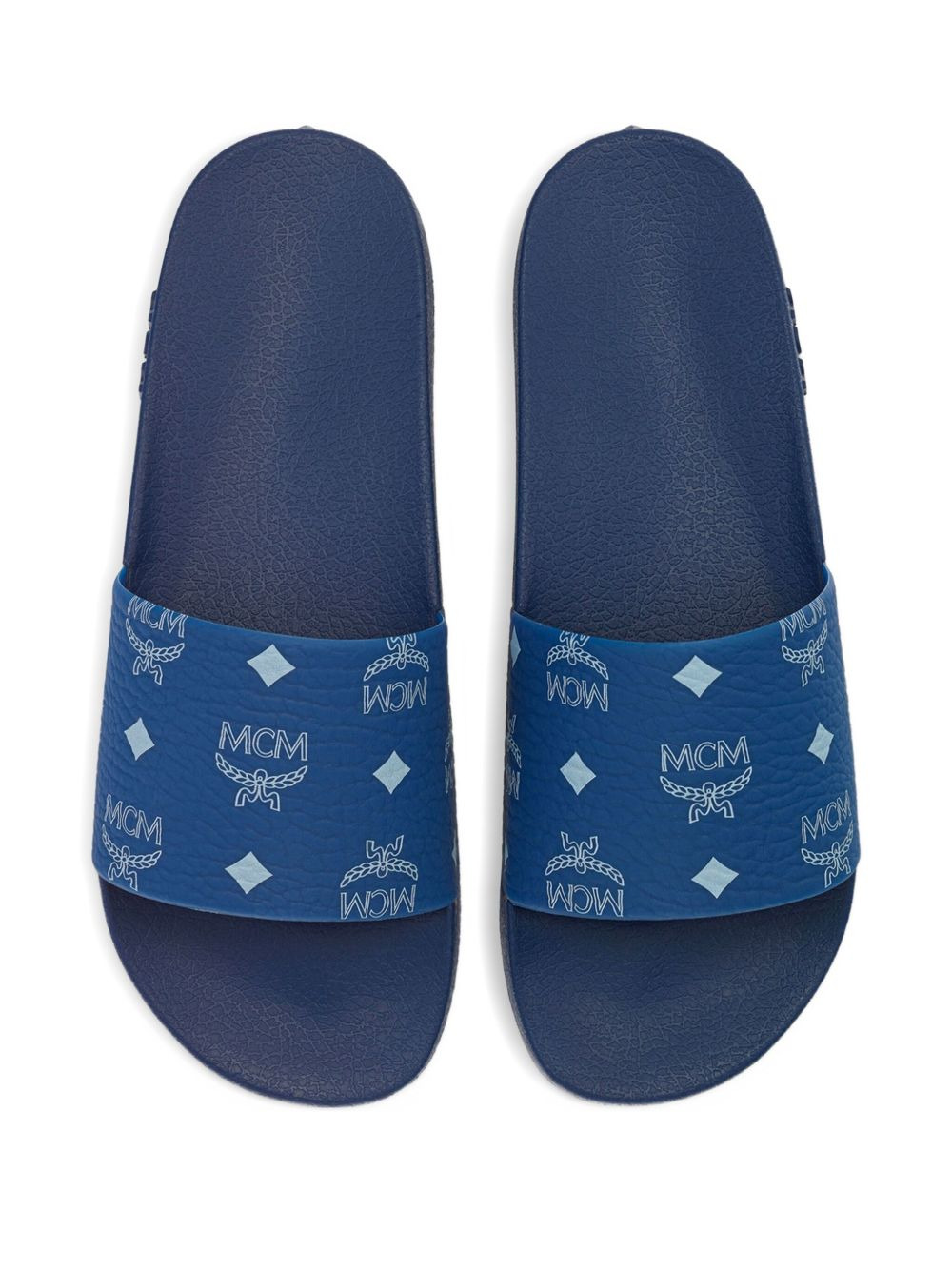 monogram-print slides - 3