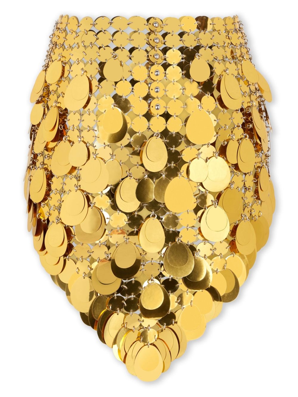 Gold Sparkle Assembly mini skirt - 6