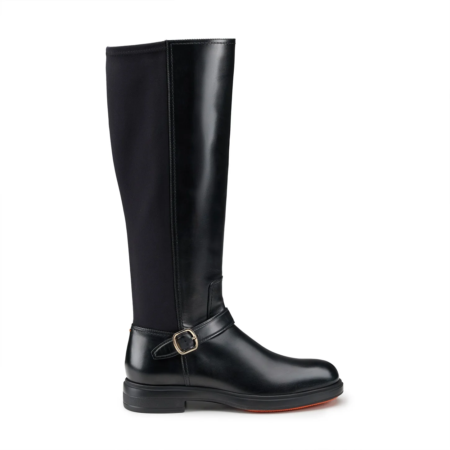 Women's black leather Easy boot - 1