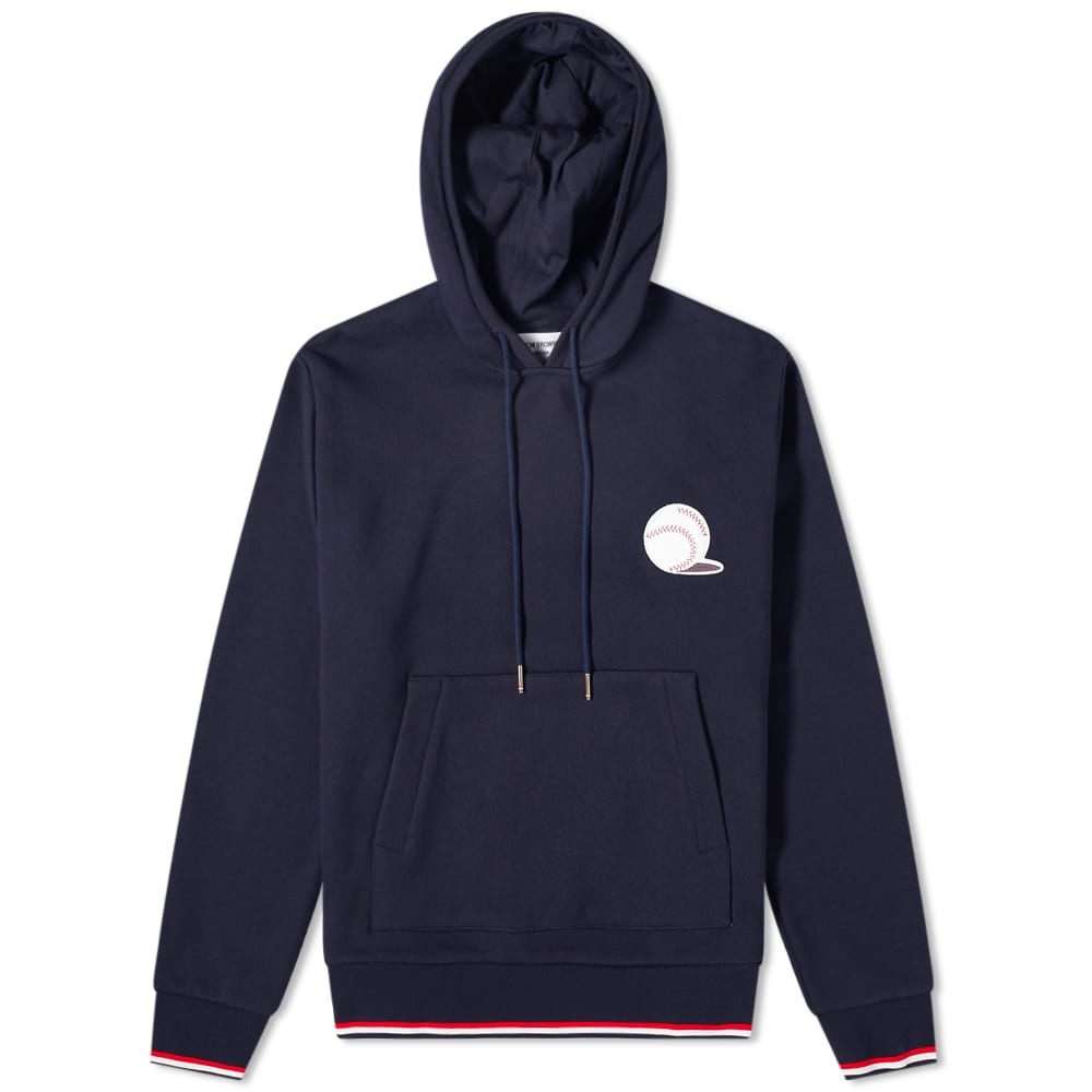 Thom Browne Baseball Icon Stripe Tipped Hoody - 1