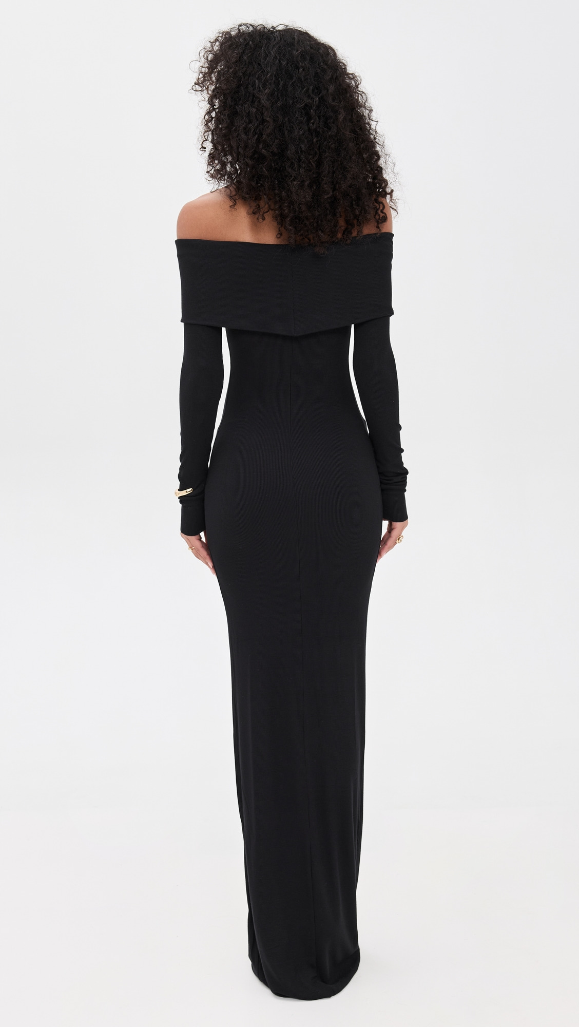 Long Sleeve Off Shoulder Maxi Dress - 2