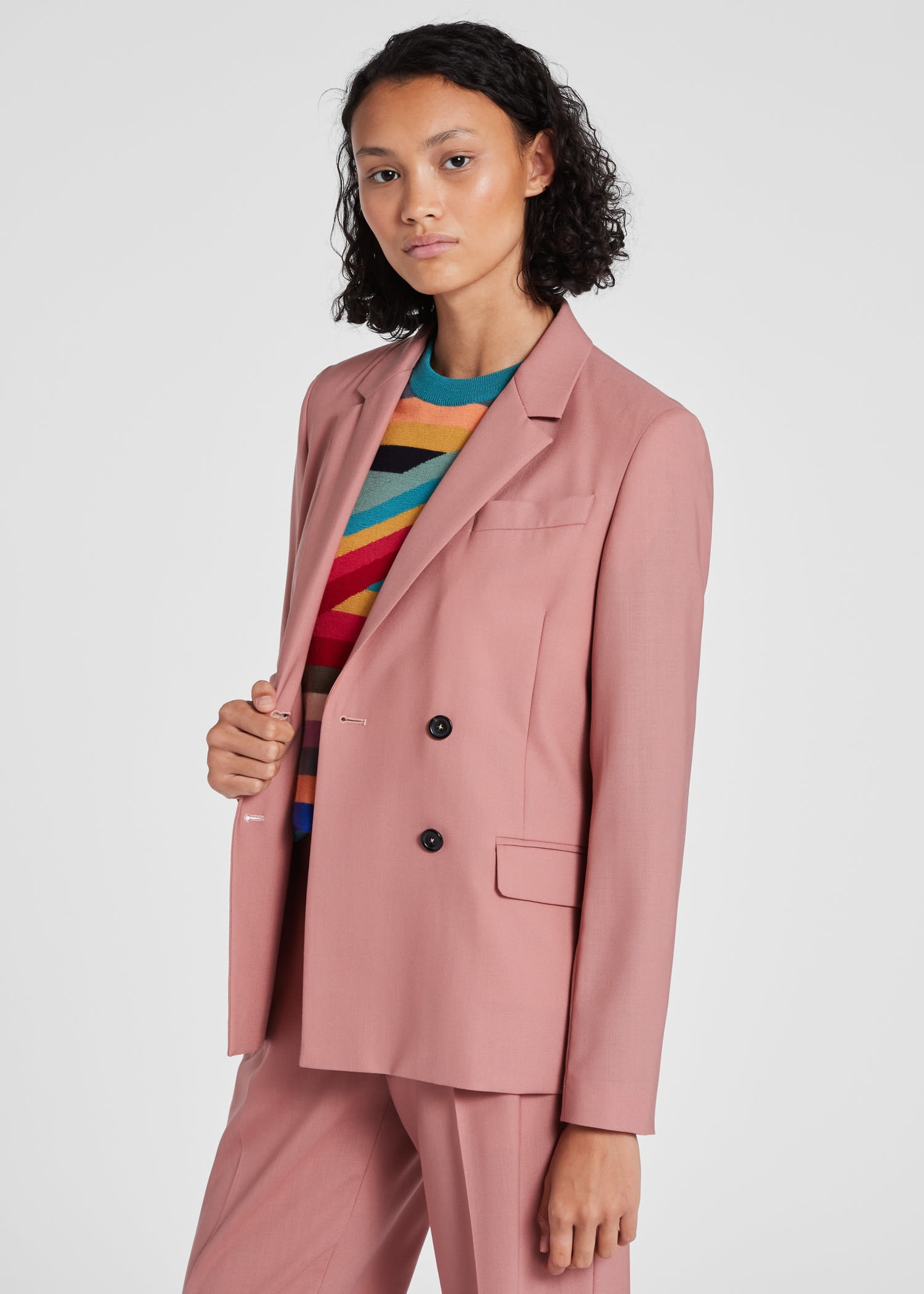 Wool-Hopsack Double-Breasted Blazer - 9