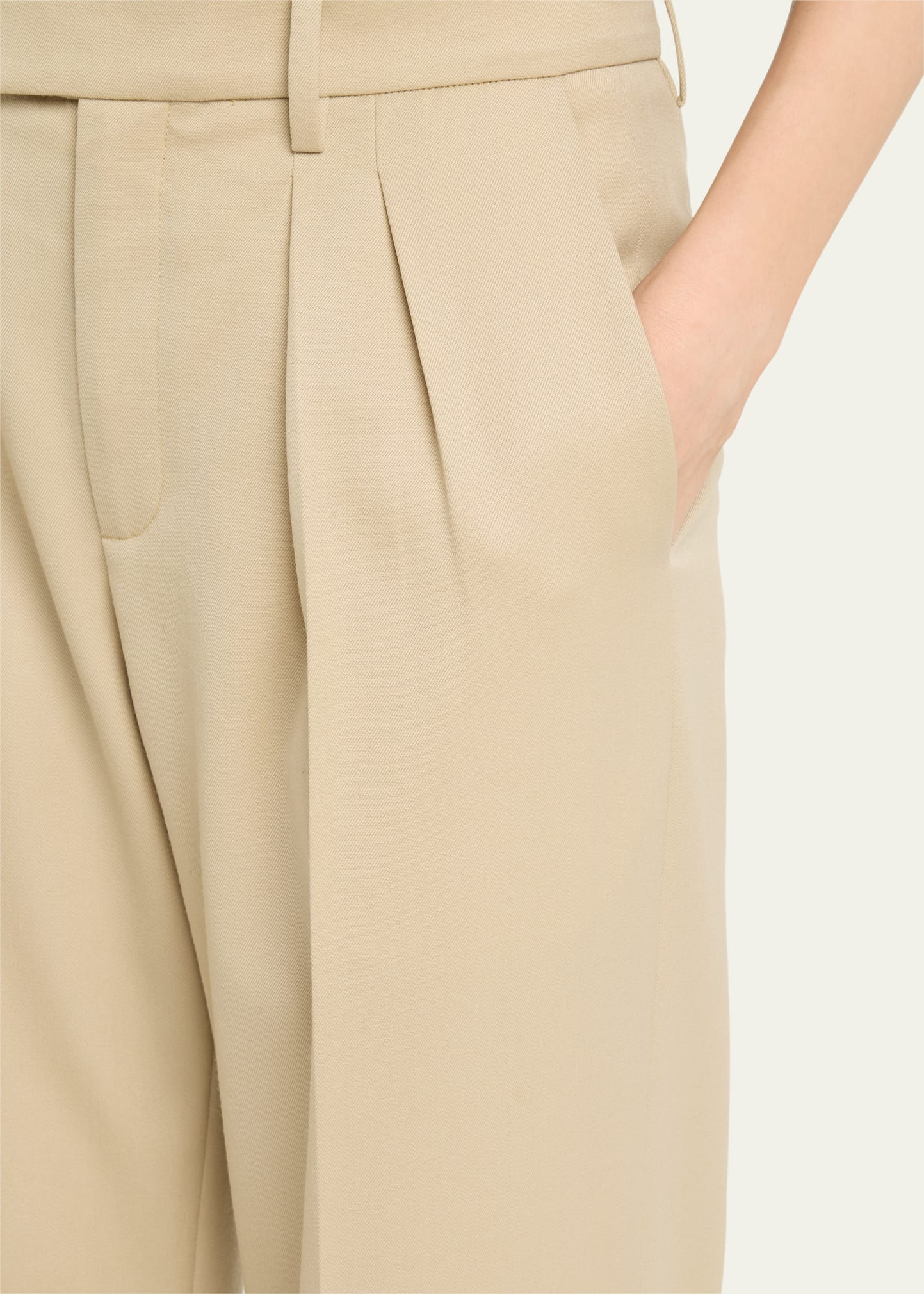 Alphonse Pleated Straight-Leg Tailoring Pants - 5