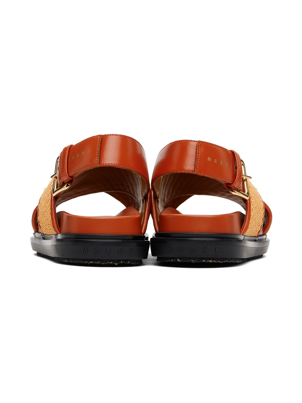 Orange Fussbett Sandals - 2