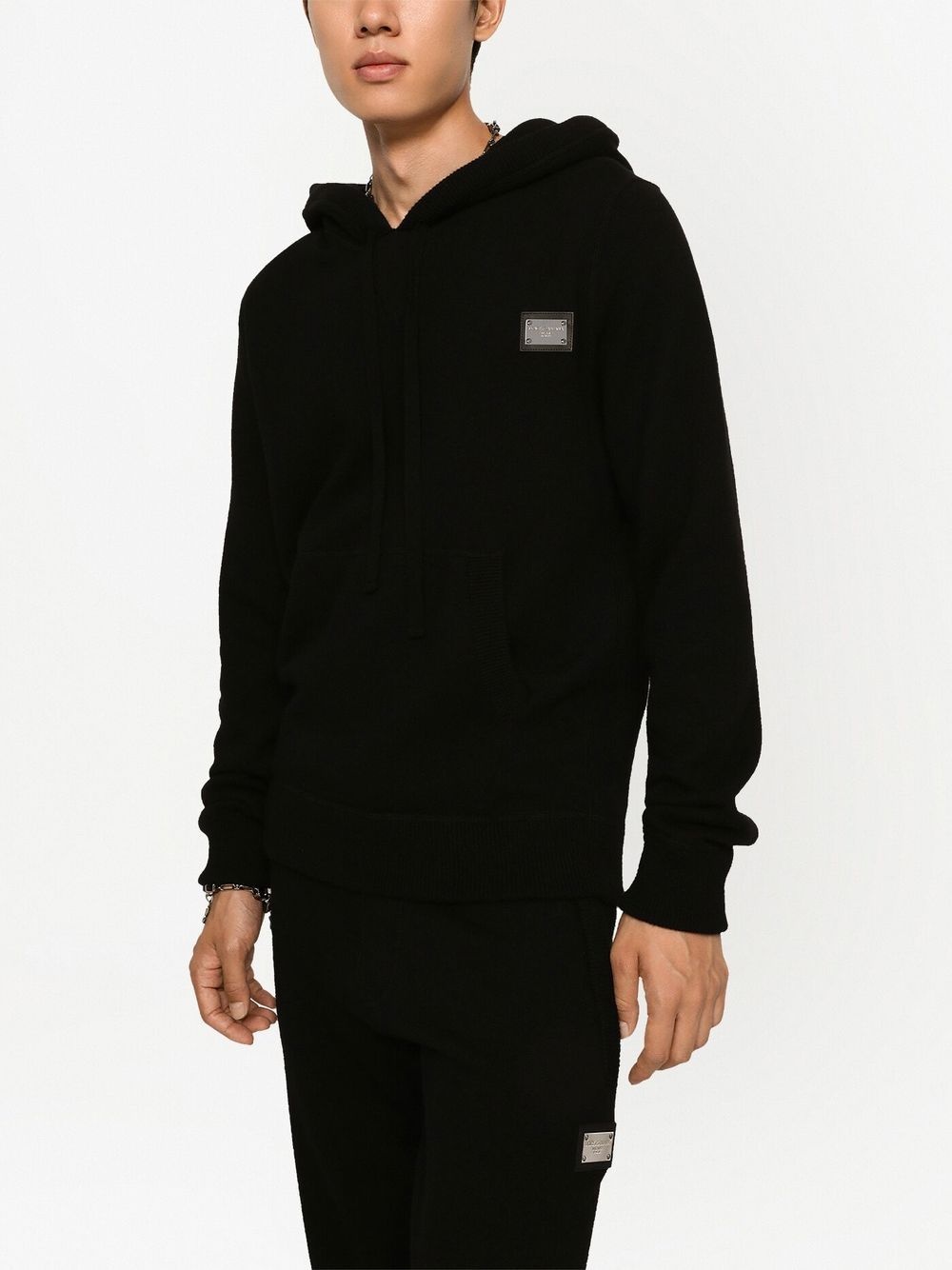 DG Essentials logo-plaque hoodie - 5
