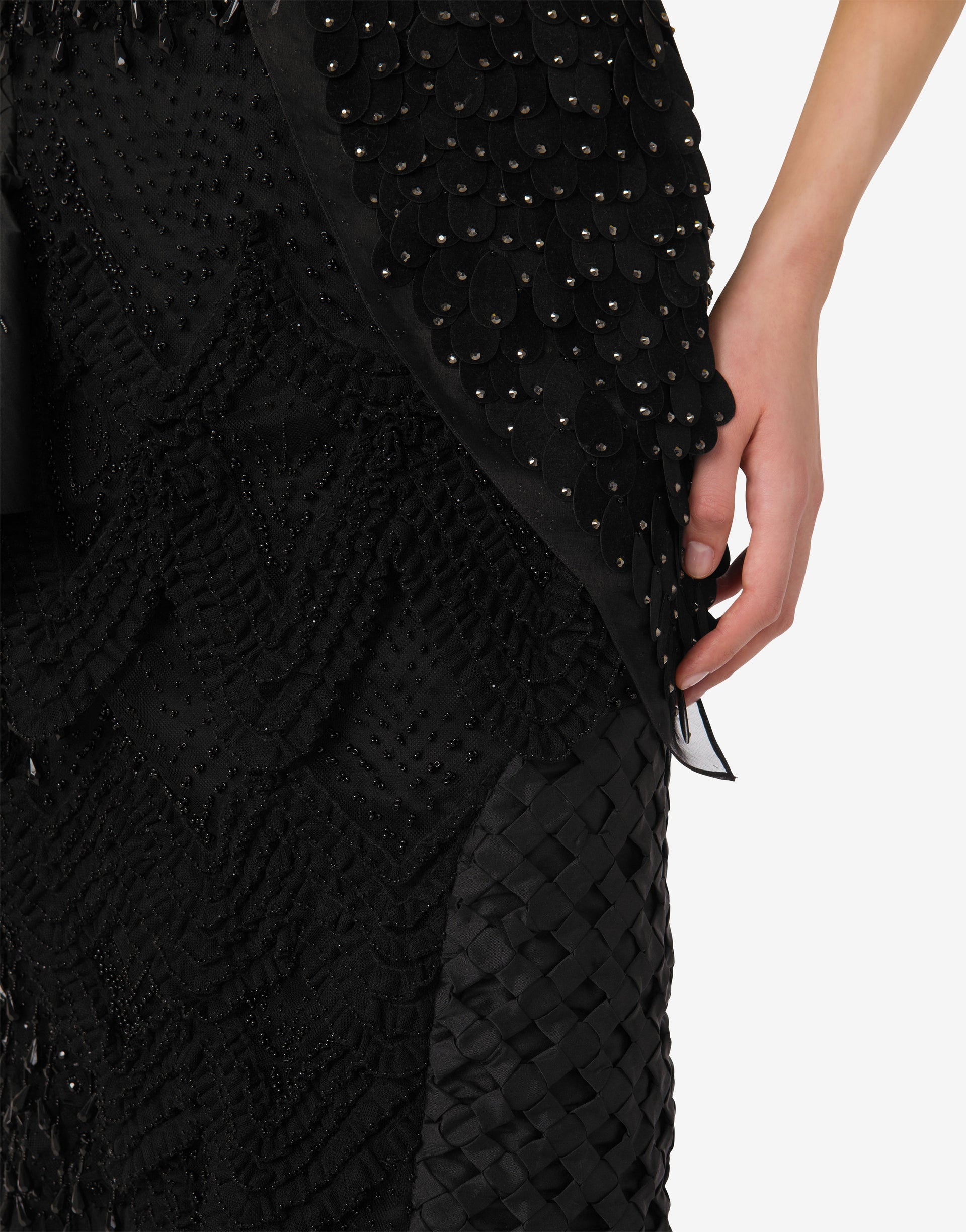 EMBROIDERED SILK ORGANZA SKIRT - 4