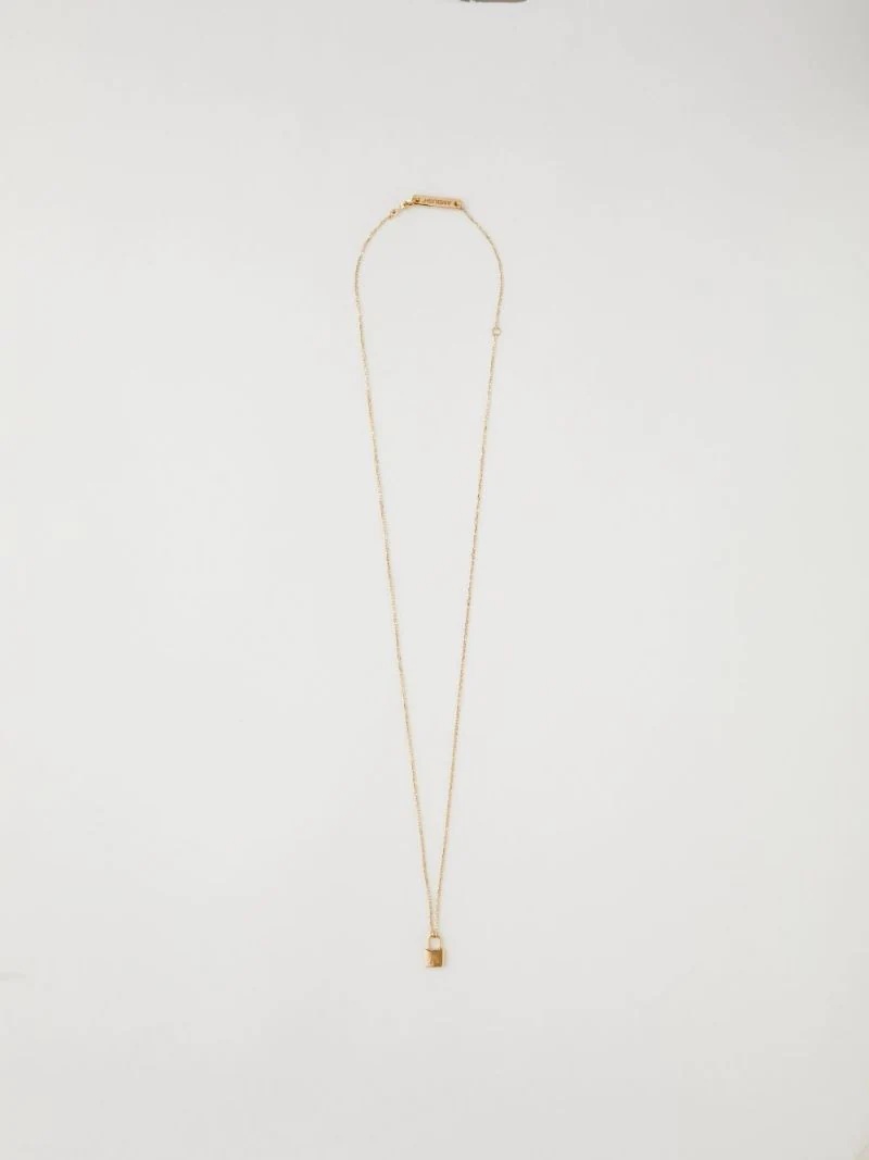 mini padlock pendant necklace - 2