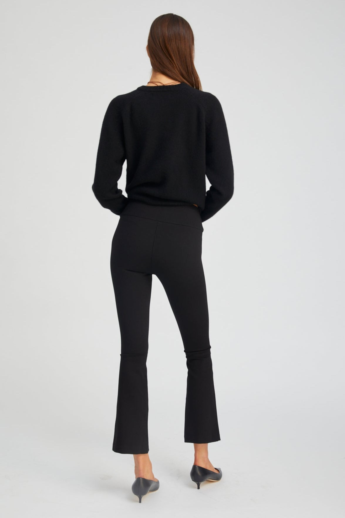 BLACK CASANOVA ANKLE FLARE LEGGINGS - 4