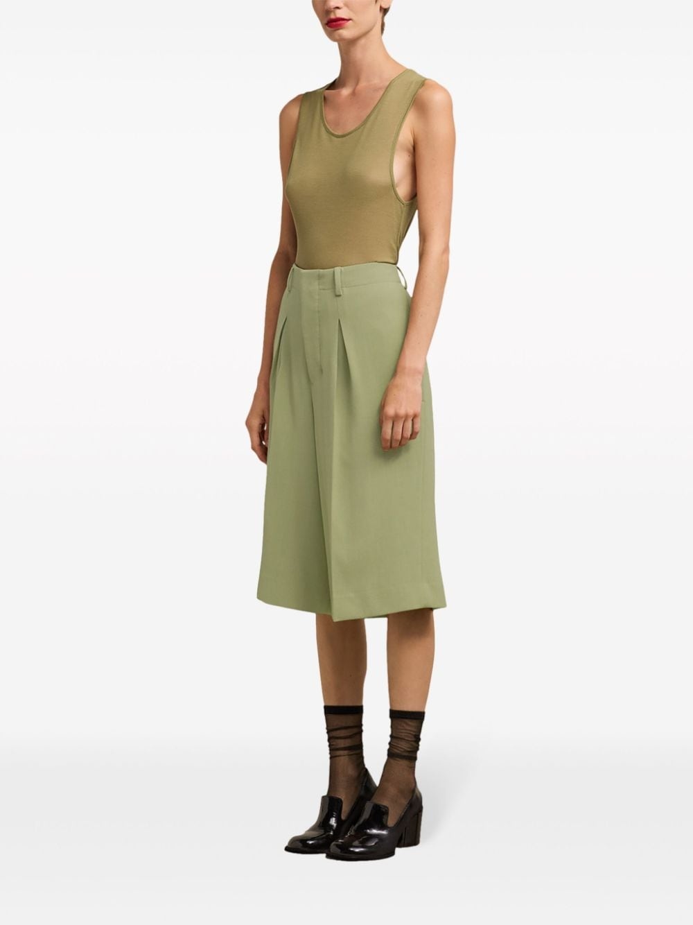 knee-length tailored shorts - 3