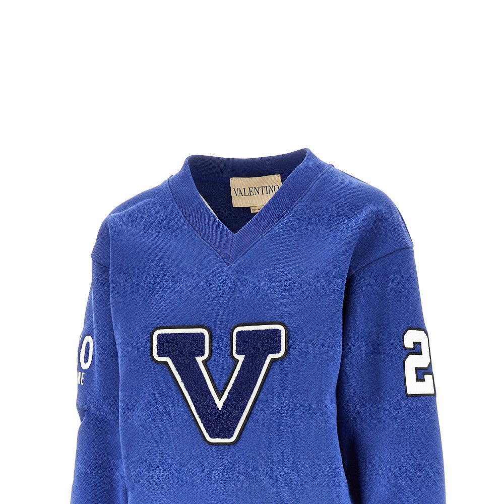 'LE CHAT DE LA MAISON' V-NECK SWEATSHIRT - 2
