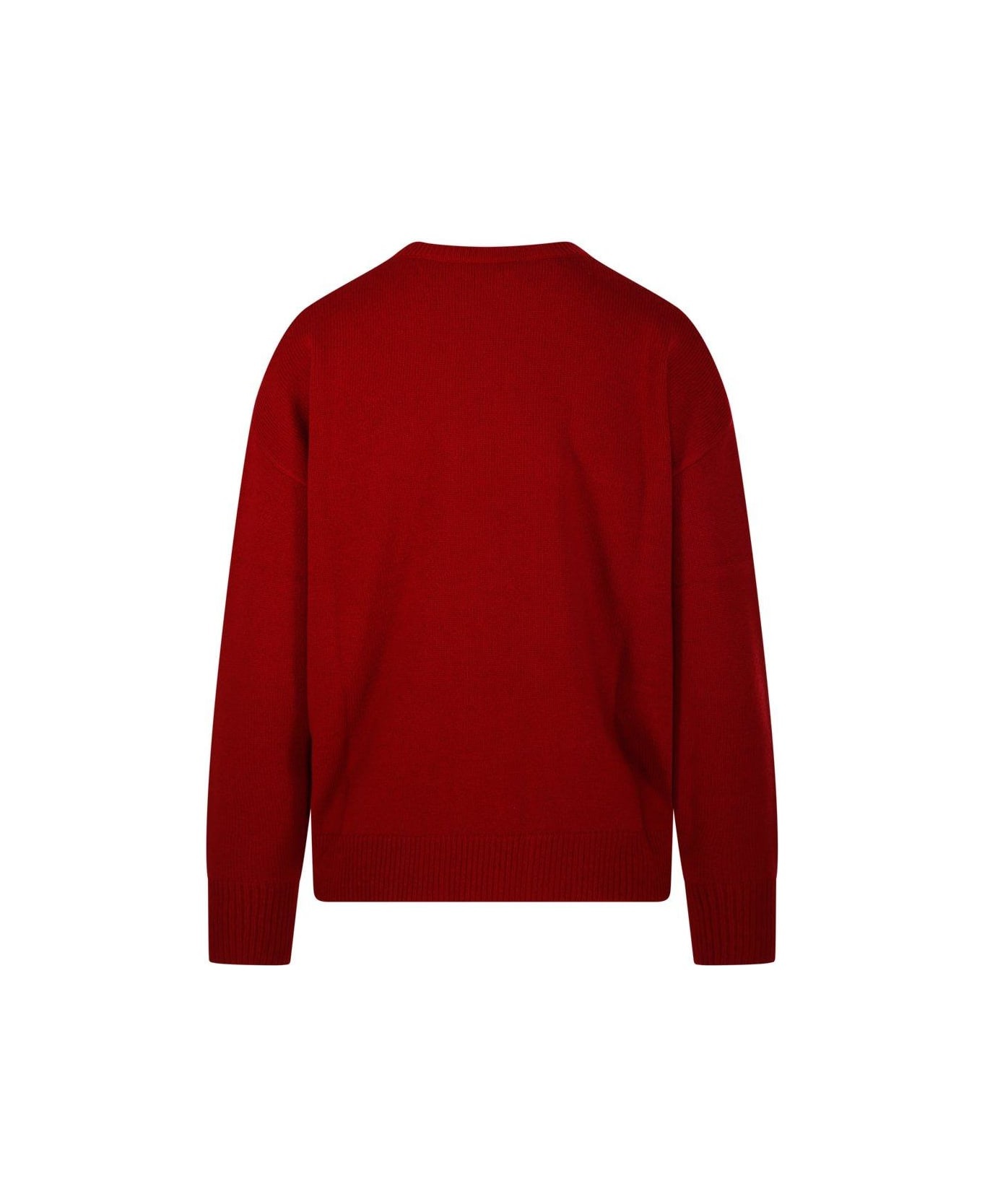 Logo Embellished Crewneck Jumper - 2