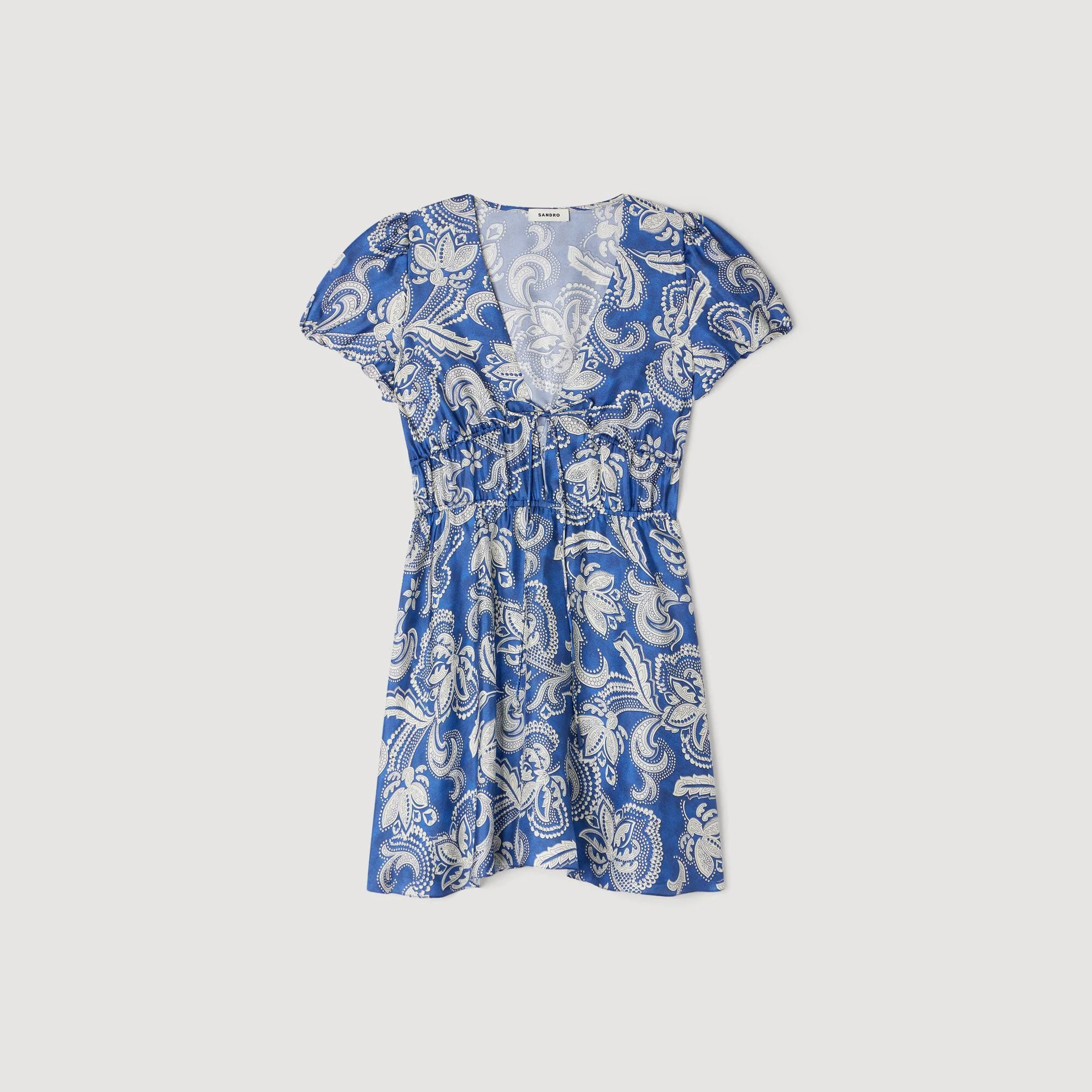FLORAL PRINT MINI DRESS - 1