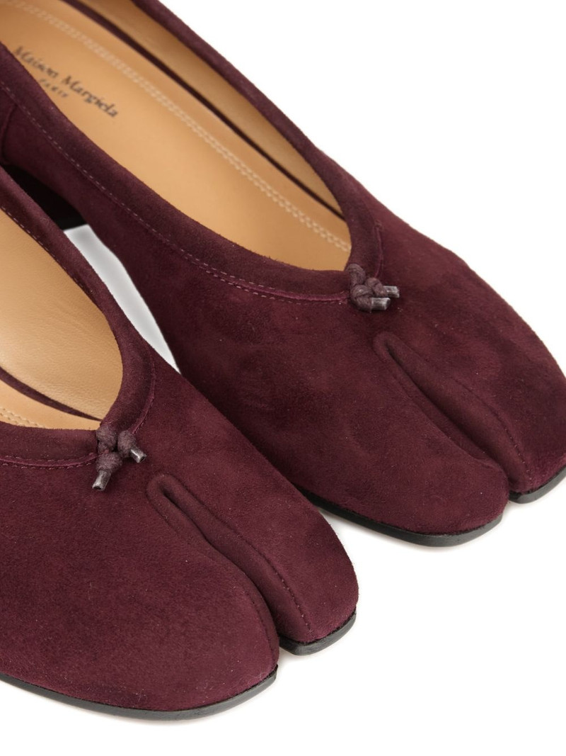 Tabi 블록 힐 suede 펌프 5