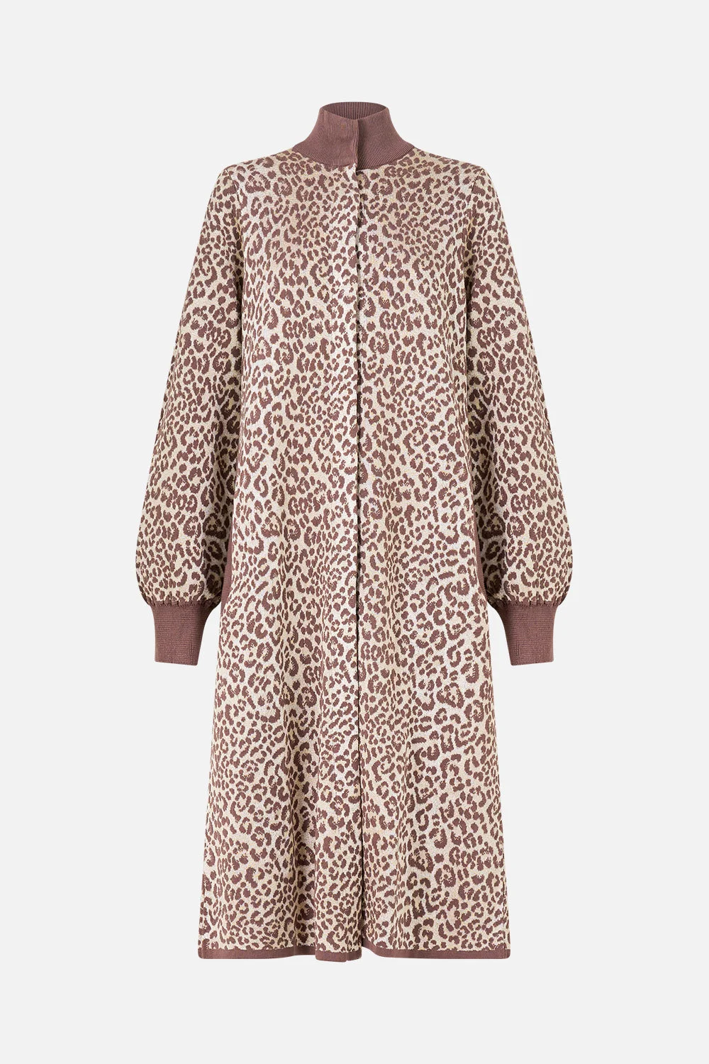 A-LINE KNIT COAT - 1