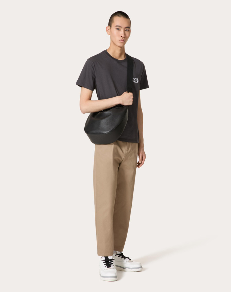 Valentino COTTON T-SHIRT WITH VLOGO SIGNATURE PATCH outlook