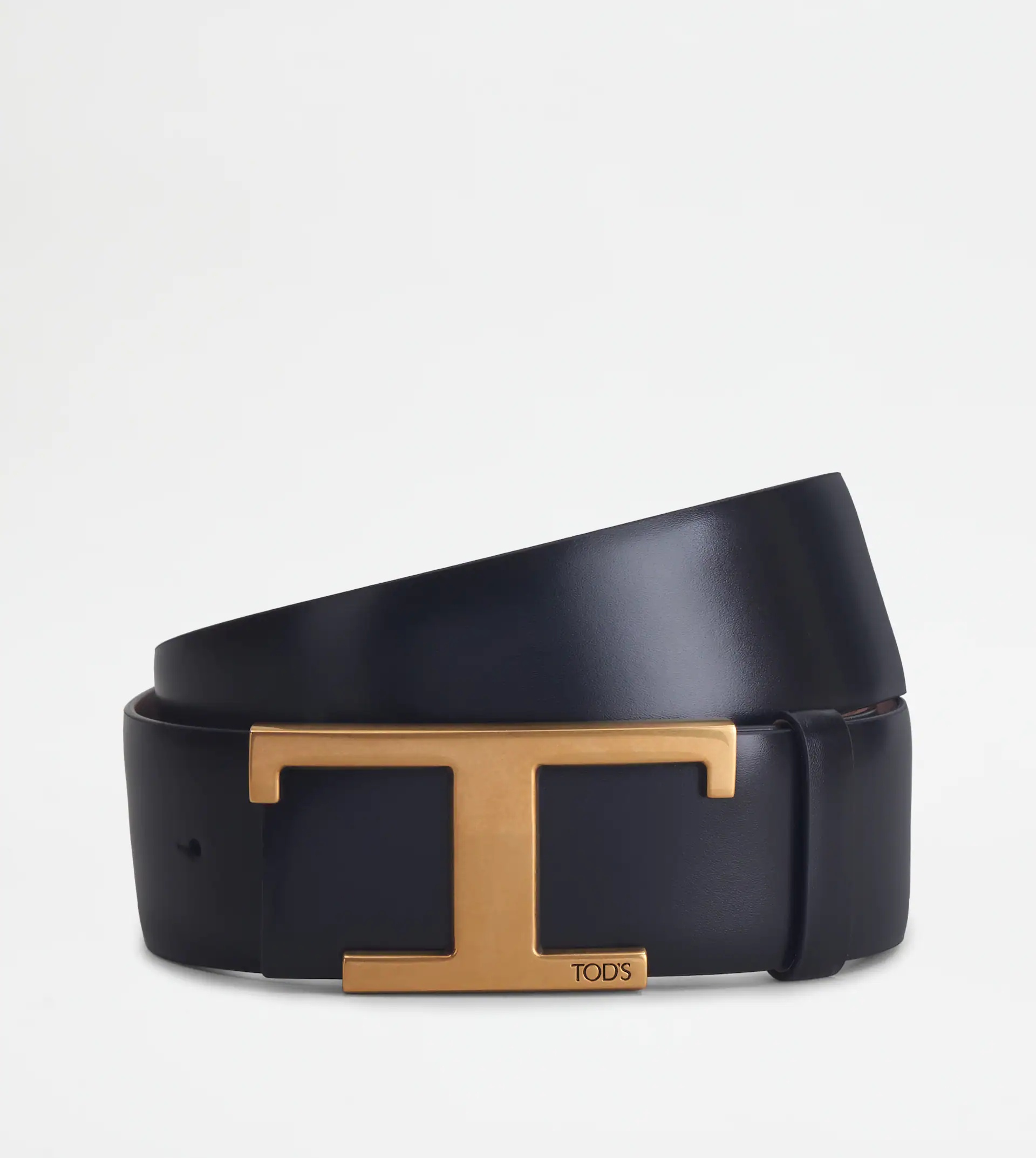 TIMELESS REVERSIBLE BELT IN LEATHER - BLACK - 1