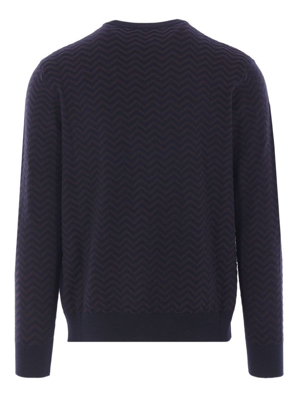 CHEVRON-PATTERN WOOL SWEATER - 2