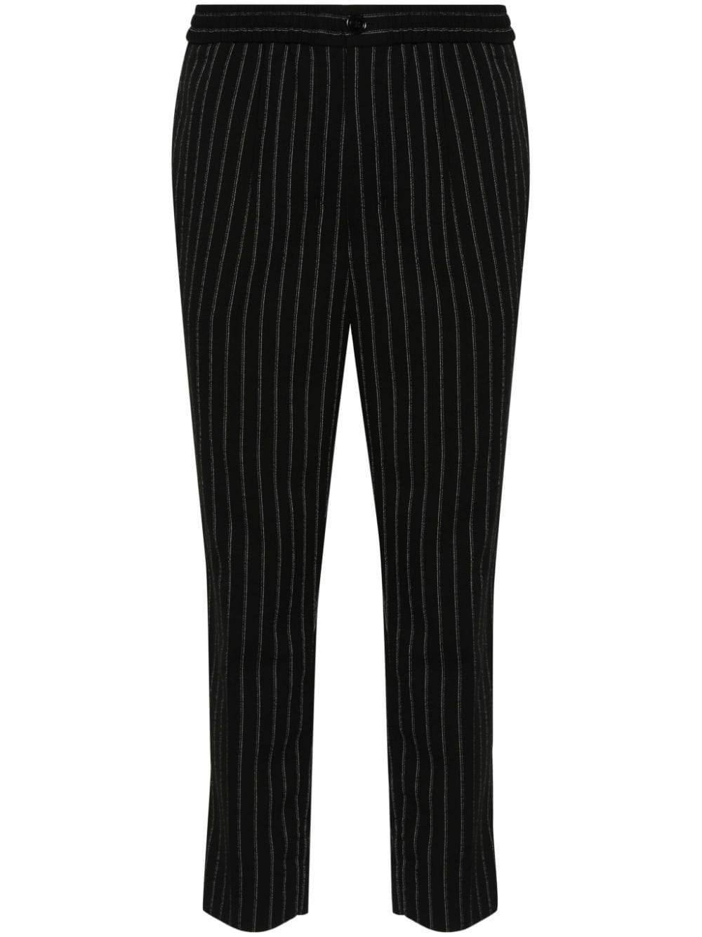 striped wool trousers - 1
