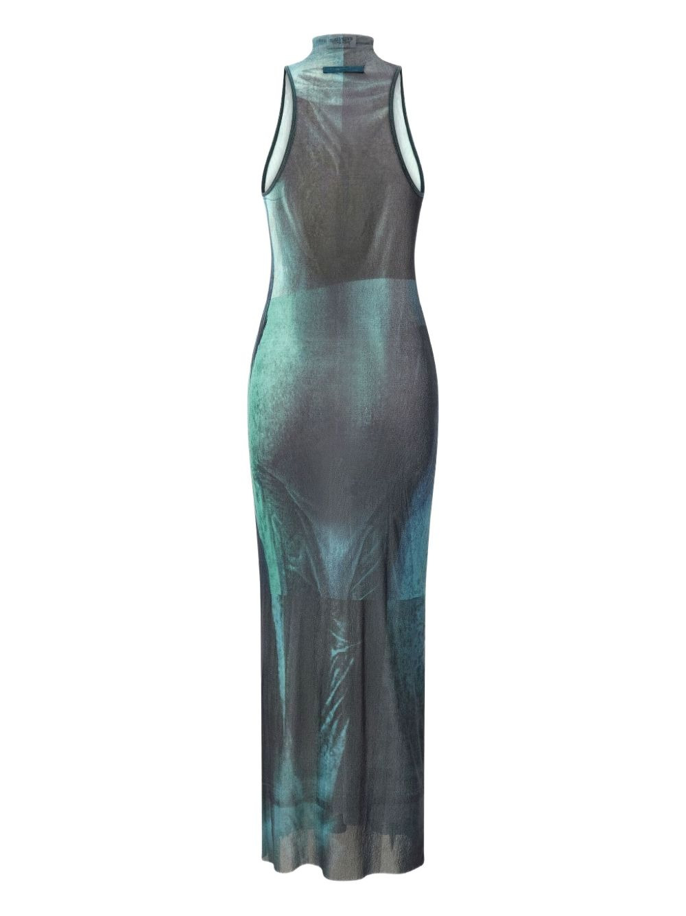 Water high-neck dress - 2