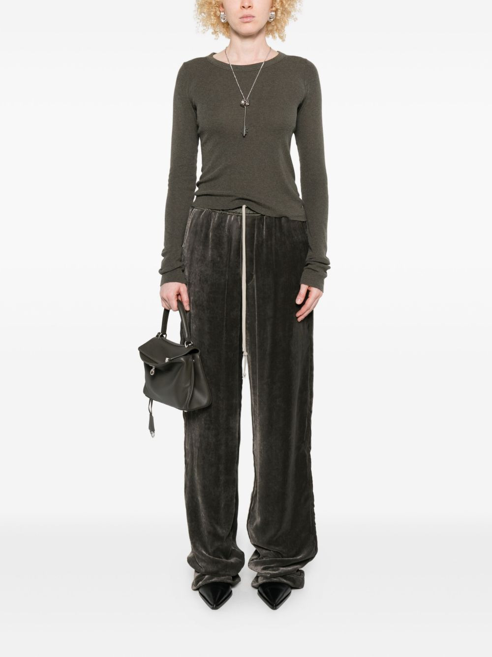 long-sleeve ribbed top - 2