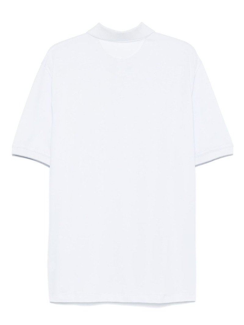 Brunello Cucinelli logo-print polo shirt outlook