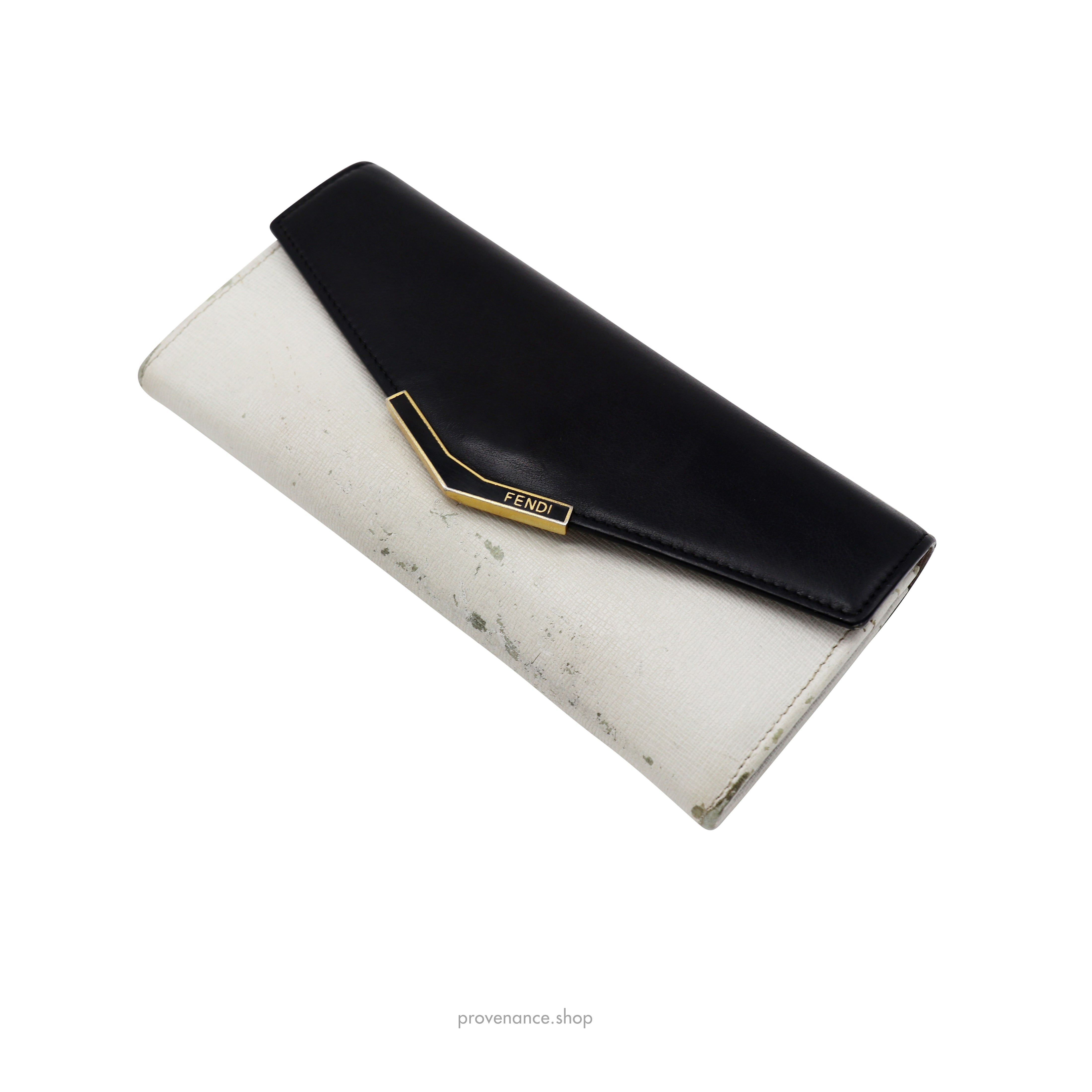 Fendi Long Wallet - Black Leather - 3