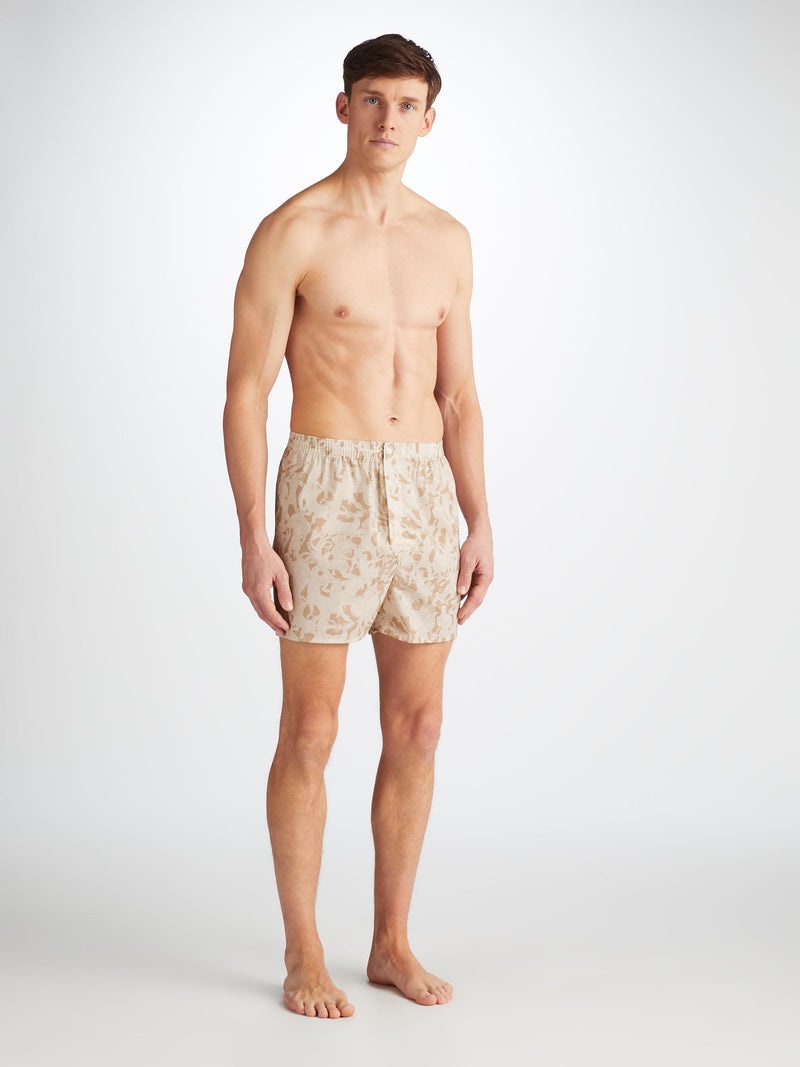 Men's Classic Fit Boxers Ledbury 73 Cotton Batiste Sand - 3