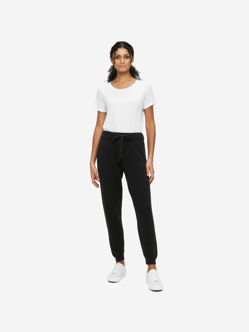 Derek Rose Women's Track Pants Daphne Cashmere Black outlook