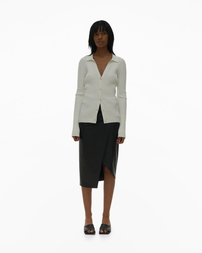 Helmut Lang RIBBED POLO CARDIGAN outlook