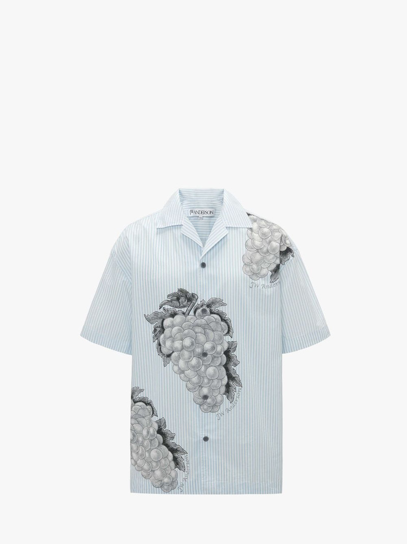 SHORT SLEEVE SHIRT WITH GRAPE MOTIF - 1