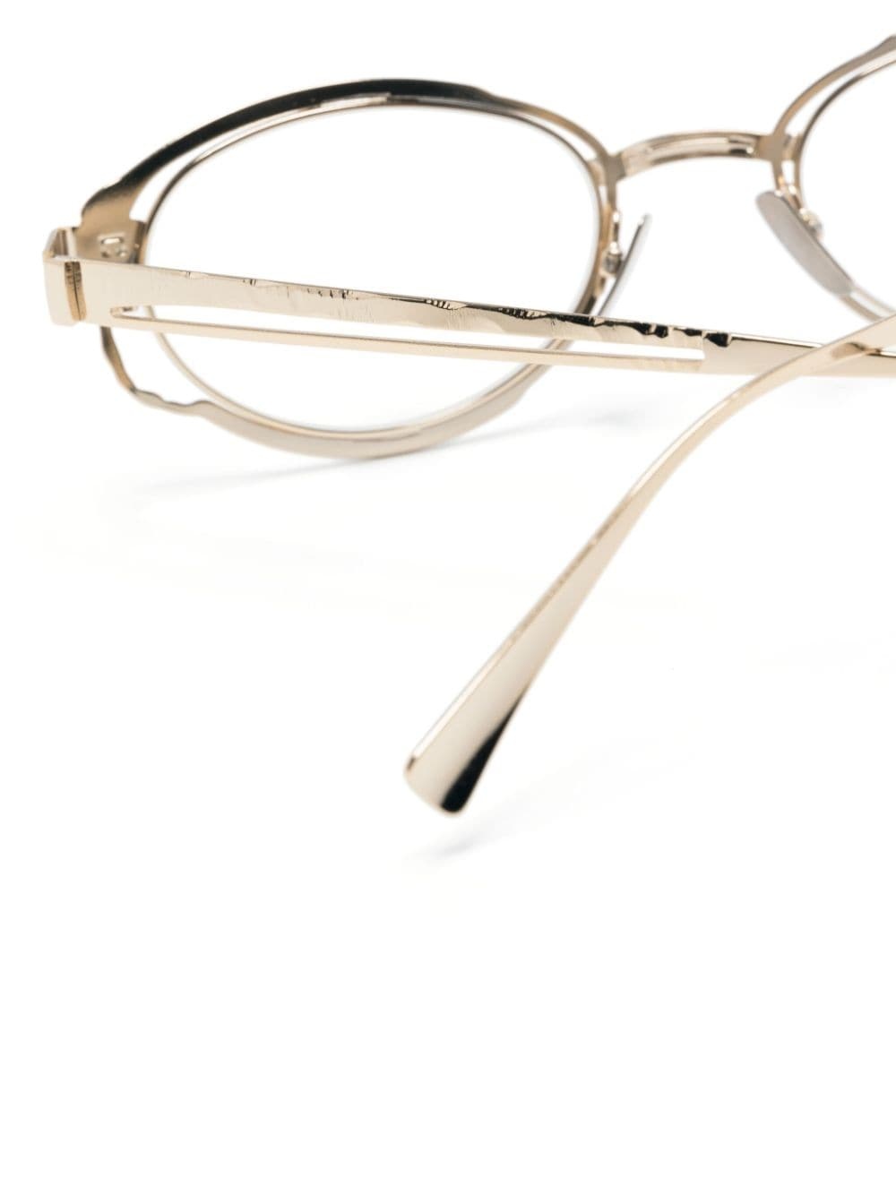 oval-frame glasses - 3