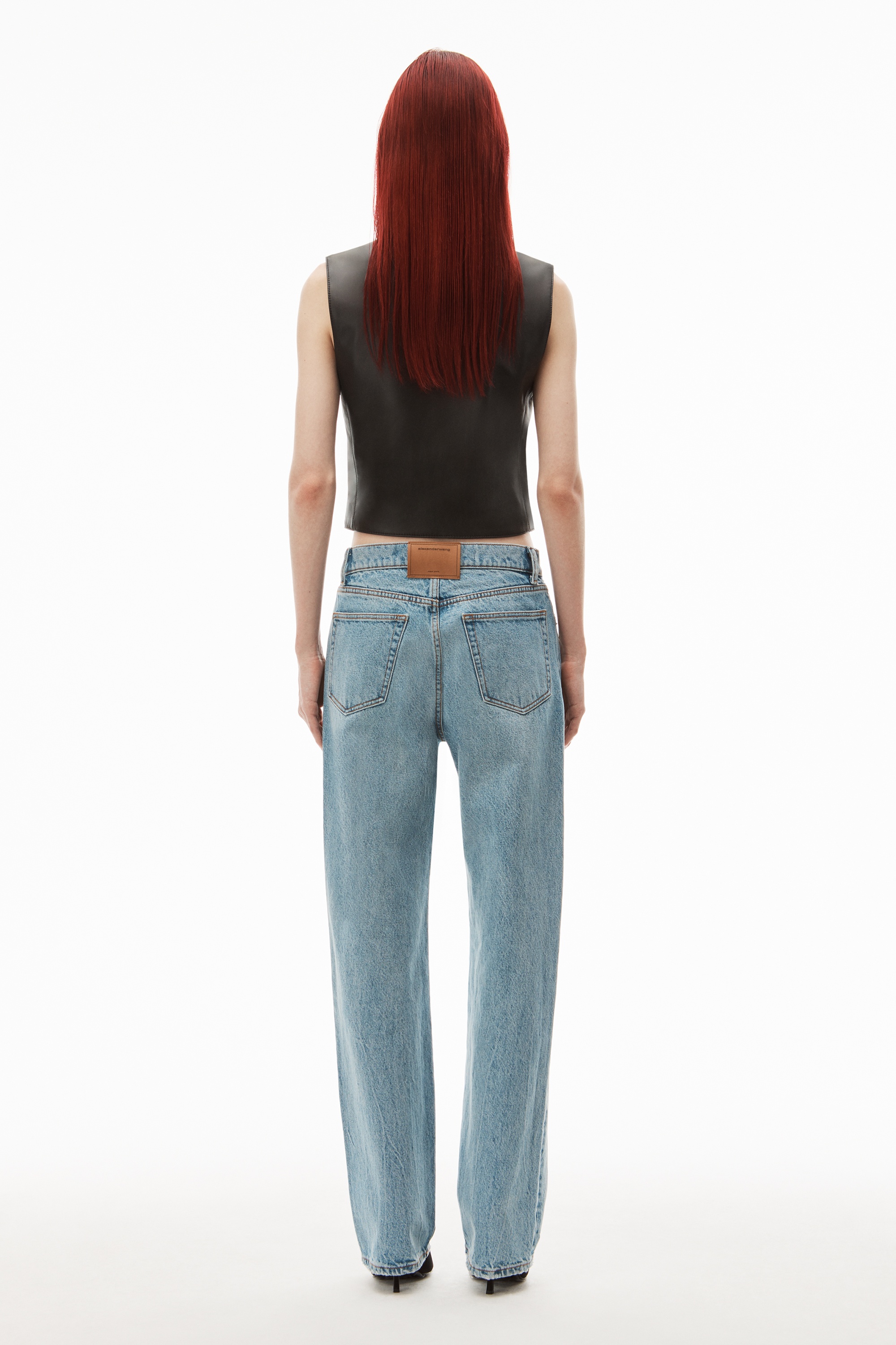 EZ MID-RISE STRAIGHT-LEG JEAN IN DENIM - 4